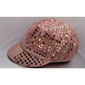 Pink sequin baseball hat
